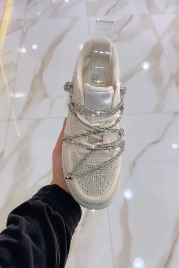 Sneakers Beige Brillantinate - immagine 2