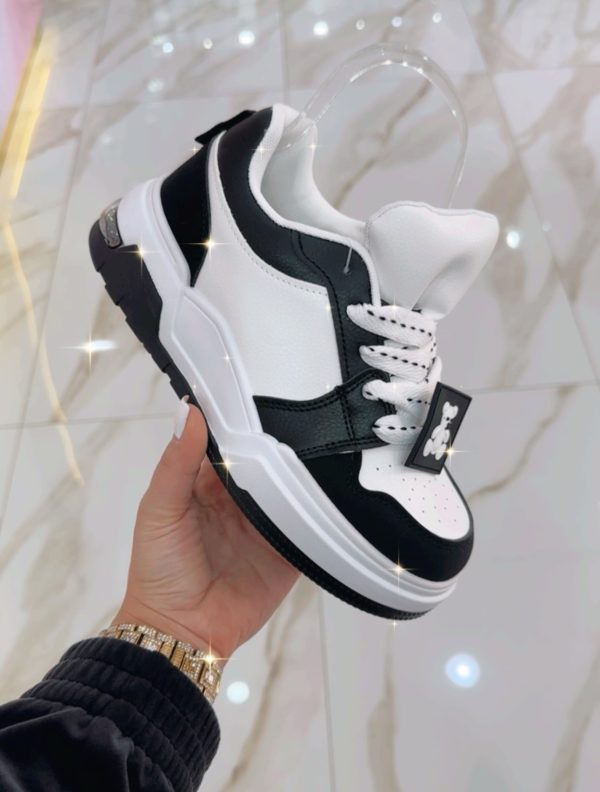 Sneakers Teddy Nere e Bianche