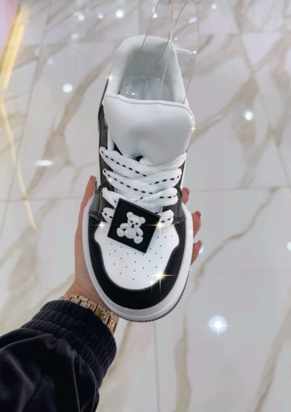 Sneakers Teddy Nere e Bianche - immagine 2